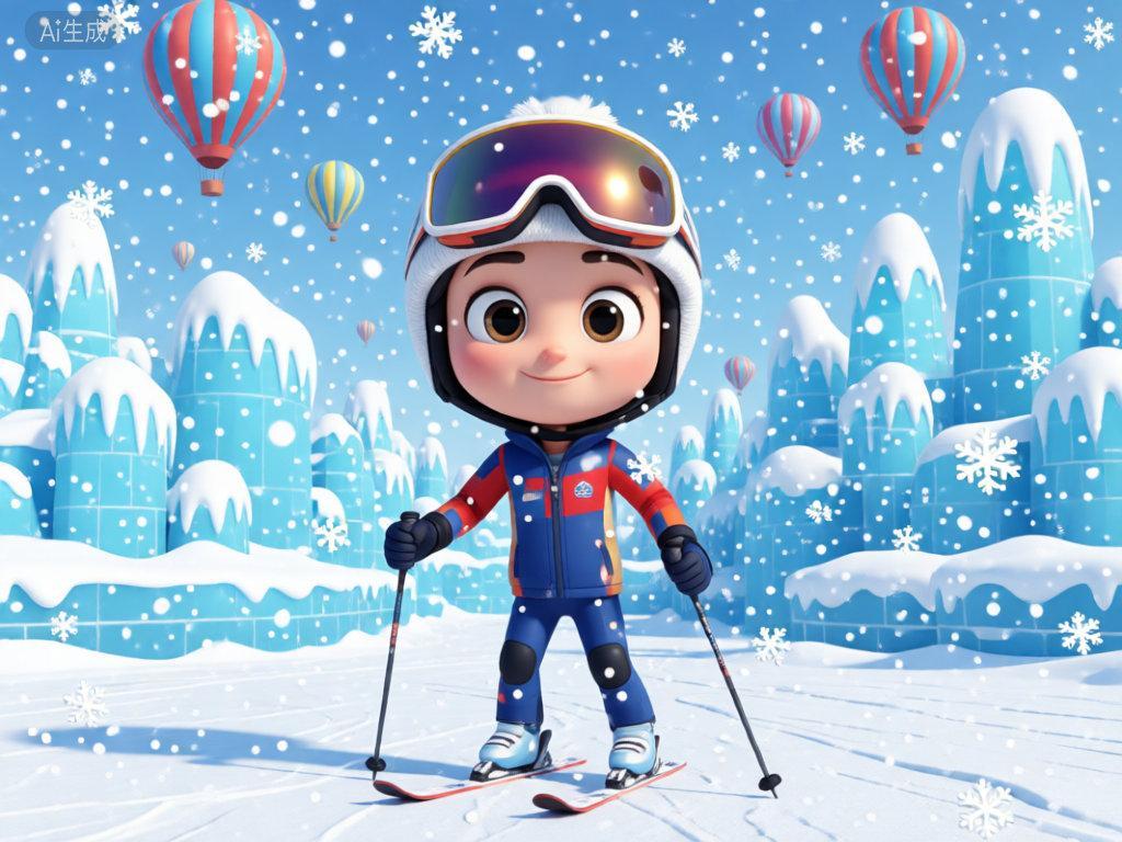 我的冬奥AI形象 这波冰雪大片有点酷炫，我先珍藏了！ AI摄影棚