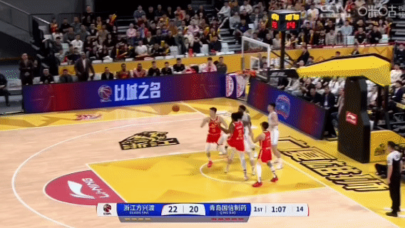 朱俊龙真拼呐广厦男篮vs青岛男篮cba季后赛 ​​​