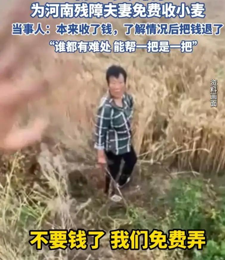 河南南阳收麦时节，来了位十九岁的山东小伙，常年跟着收割机跨区奔波帮农户割麦子。干