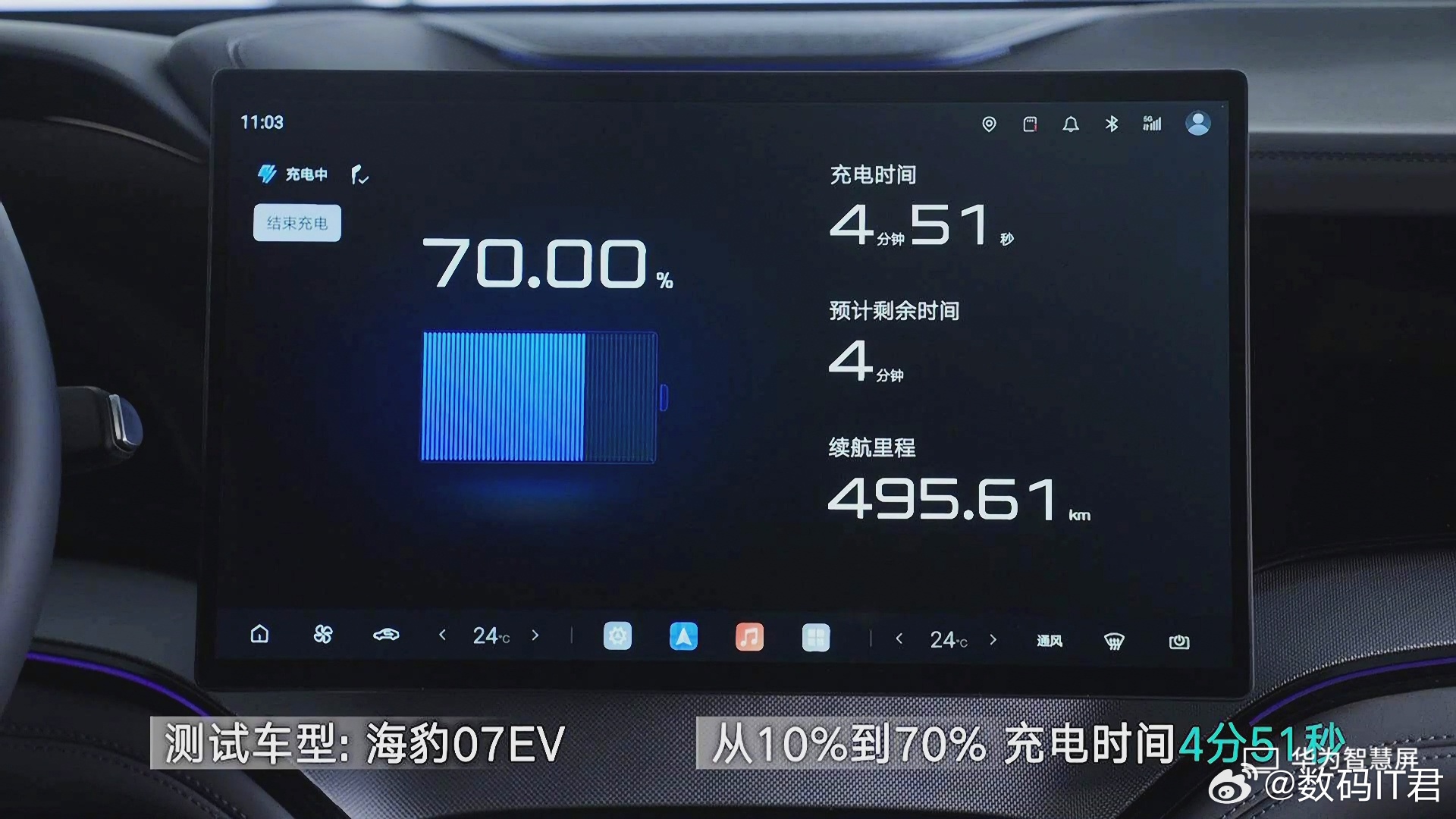 比亚迪第二代刀片电池正式发布，从10%-70%只需要5分钟，而充到97%只要9分