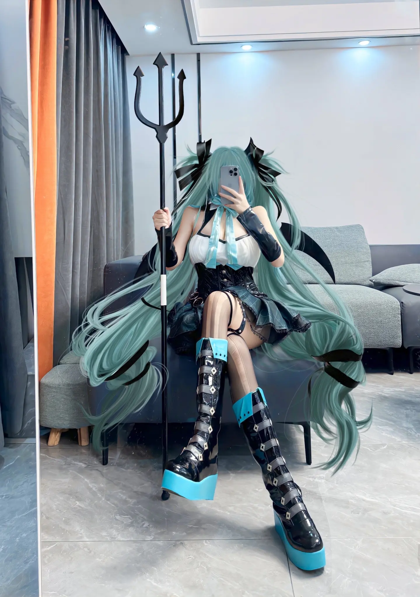 初音未来 二次元 miku小浣熊 cos