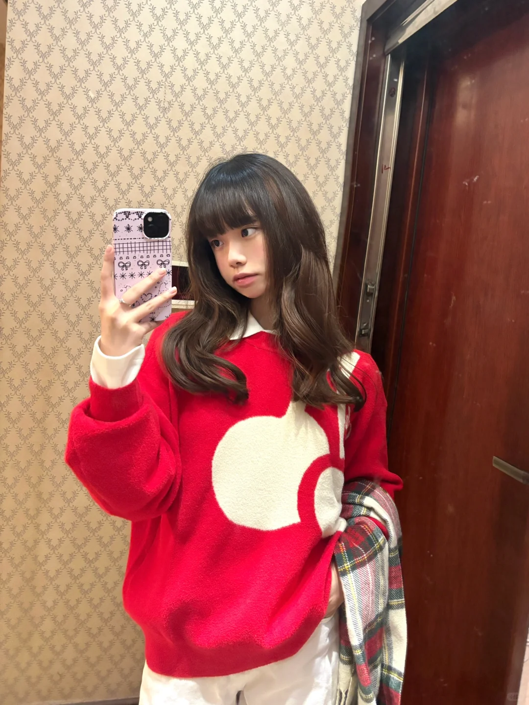 自带氛围感的红色毛衣🧧