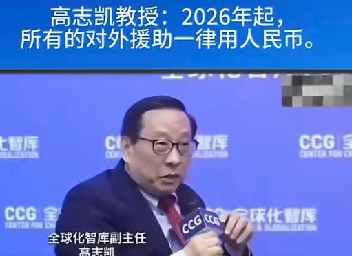 高志凯教授真是一针见血

他在近期接受媒体采访时，大胆建言：从2026年起，中国