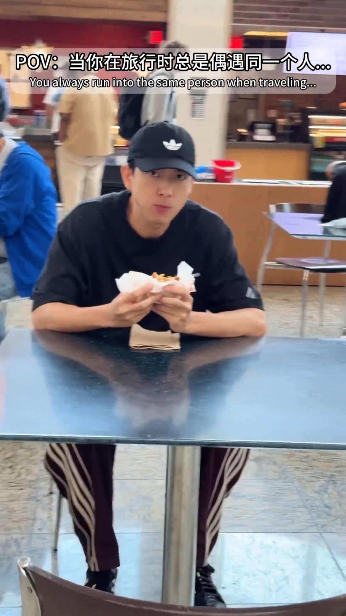 这张真的很男大啊像大学食堂偶遇的学长