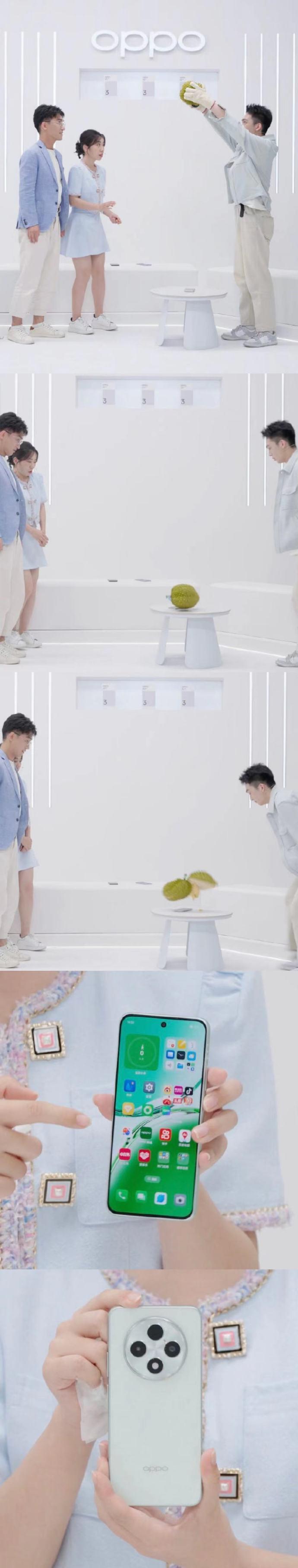 用榴莲砸手机会发生什么？别的手机不好说，但OPPO A3只会带来一个结果：榴莲裂