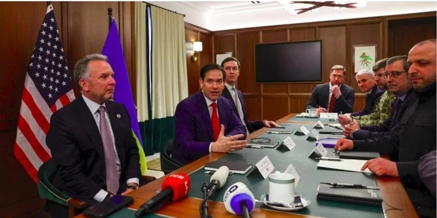 乌克兰代表团 已与美国代表举行了 会谈，谈判将于明天继续进行， — 泽连斯基“对