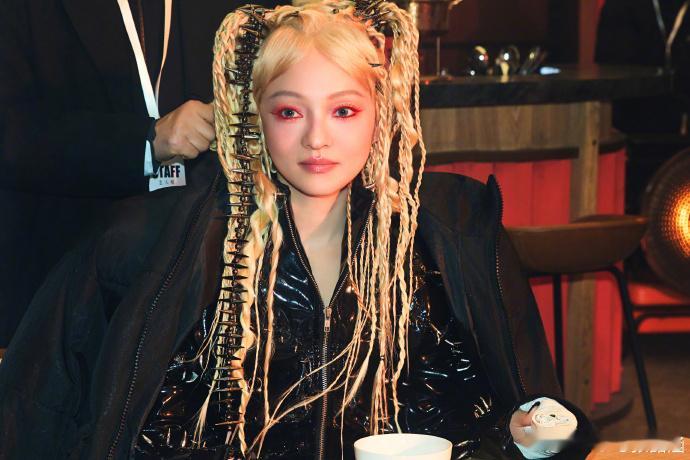 张韶涵金属编发张韶涵金发脏辫造型 谁懂啊！张韶涵这次演唱会造型直接颠覆固有印象，