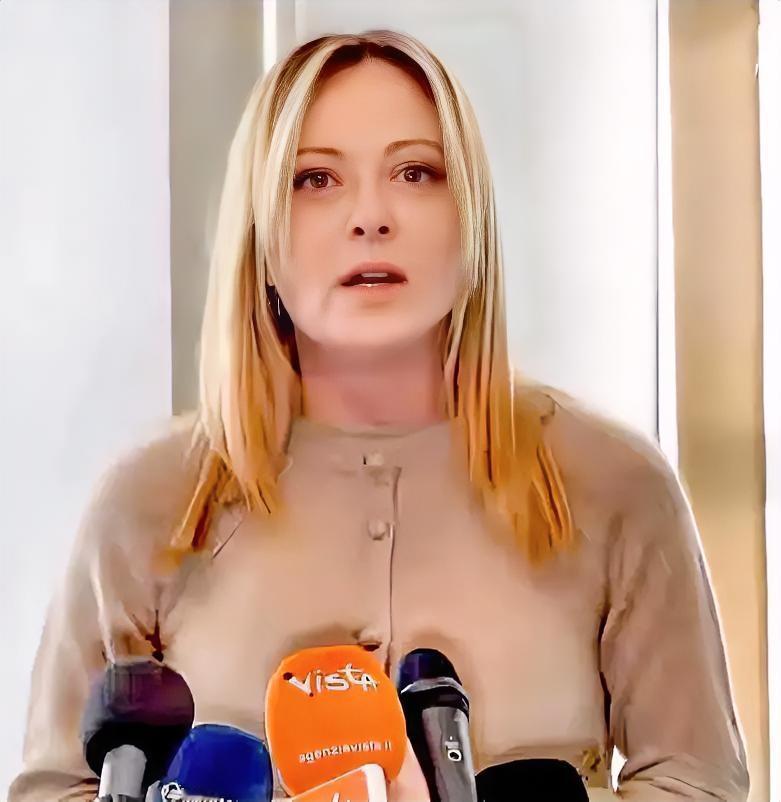 意大利女总理梅洛尼这是在哪里召开的记者会呀？场地都窄成这样了么！连站的位置都能如