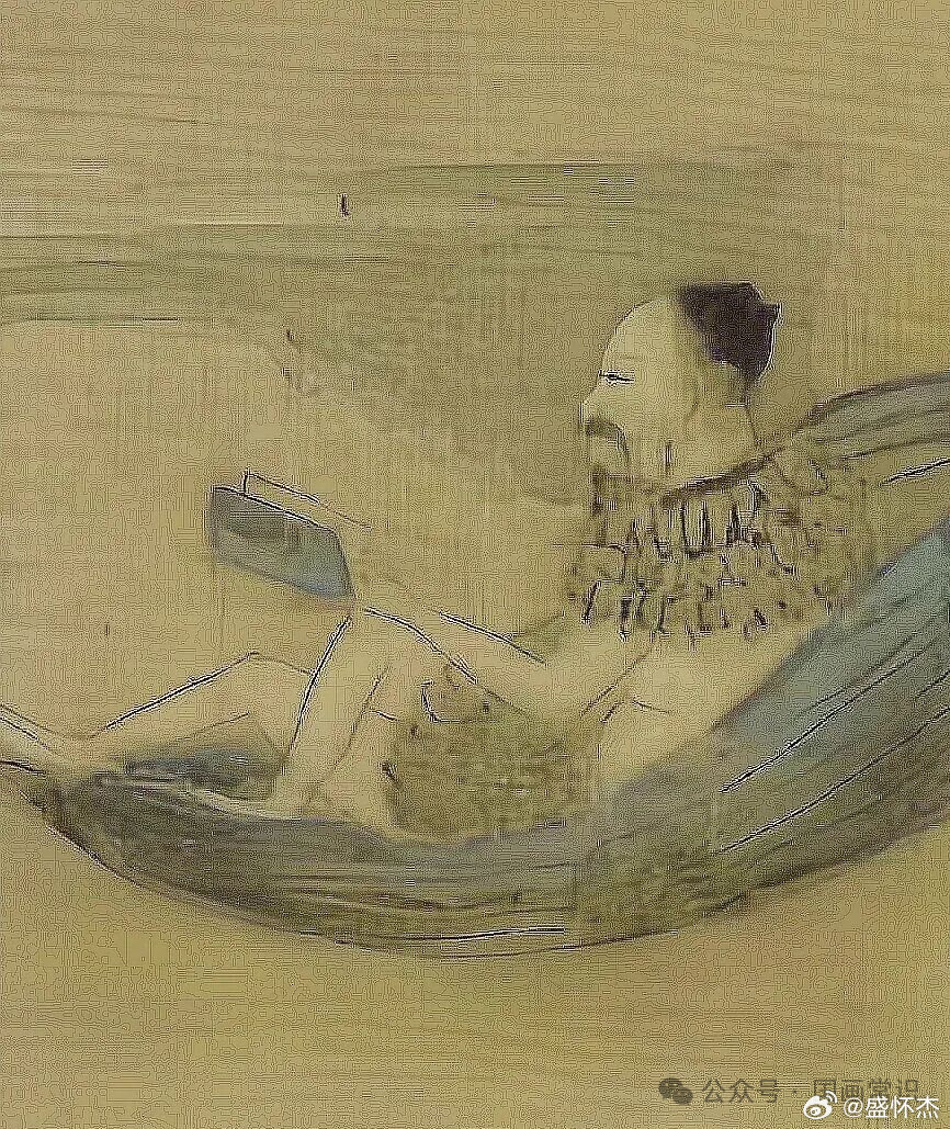 绘画绘画 这幅佚名南宋绢本小品，是宋代道释画的经典之作。整片云海翻涌如烟，远山半