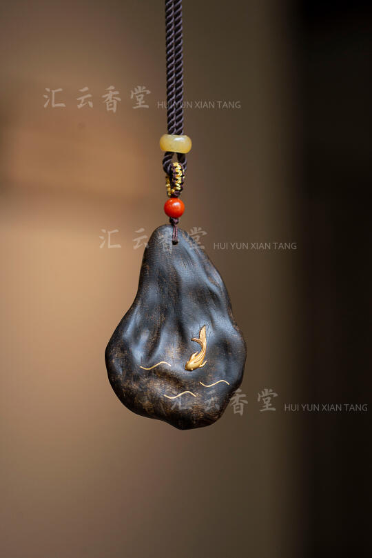 随型吊坠 ｜ 沉水级沉香 鱼入宅