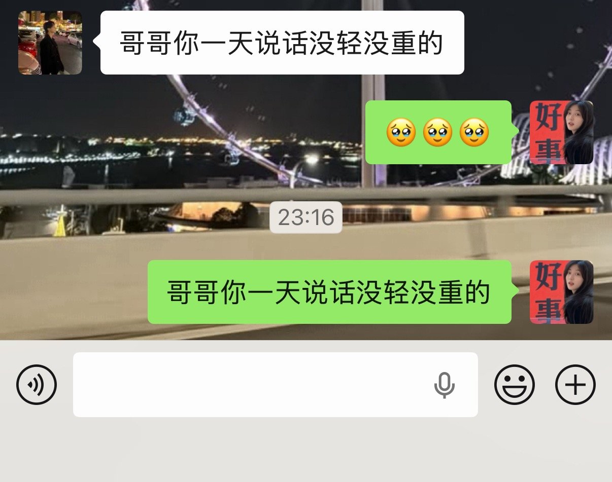 哥哥你一天说话没轻没重的 