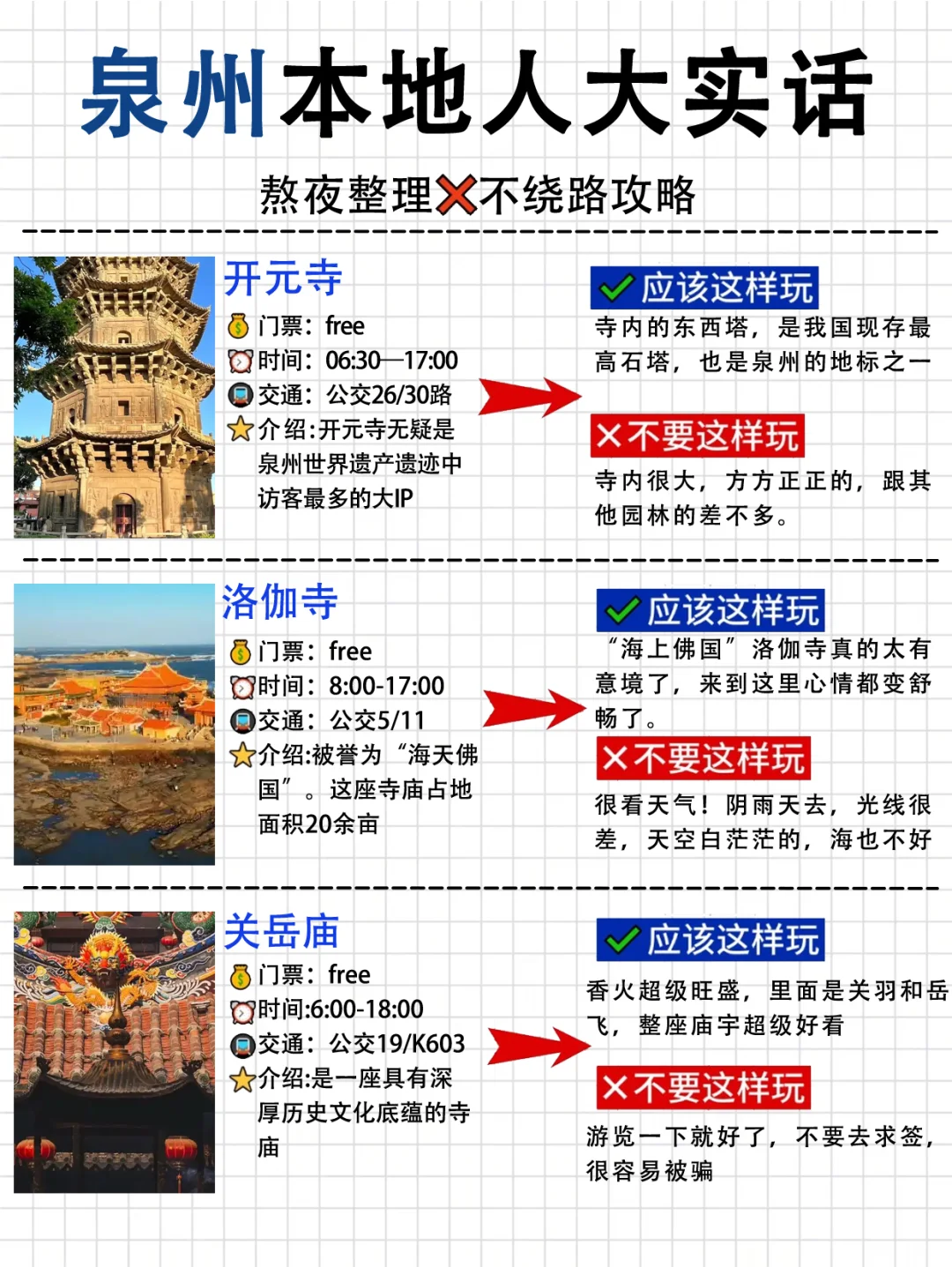 来泉州前，听点不一样的大实话...泉州攻略
