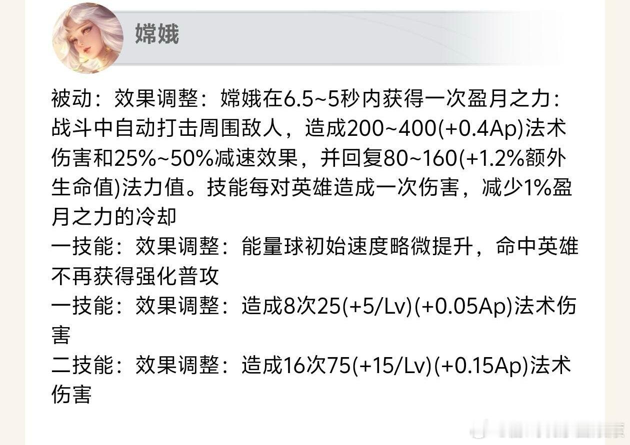 王者荣耀王者荣耀农历新年王者马年福卡驾到 嫦娥体验服又调整了！被动。一技能，二技