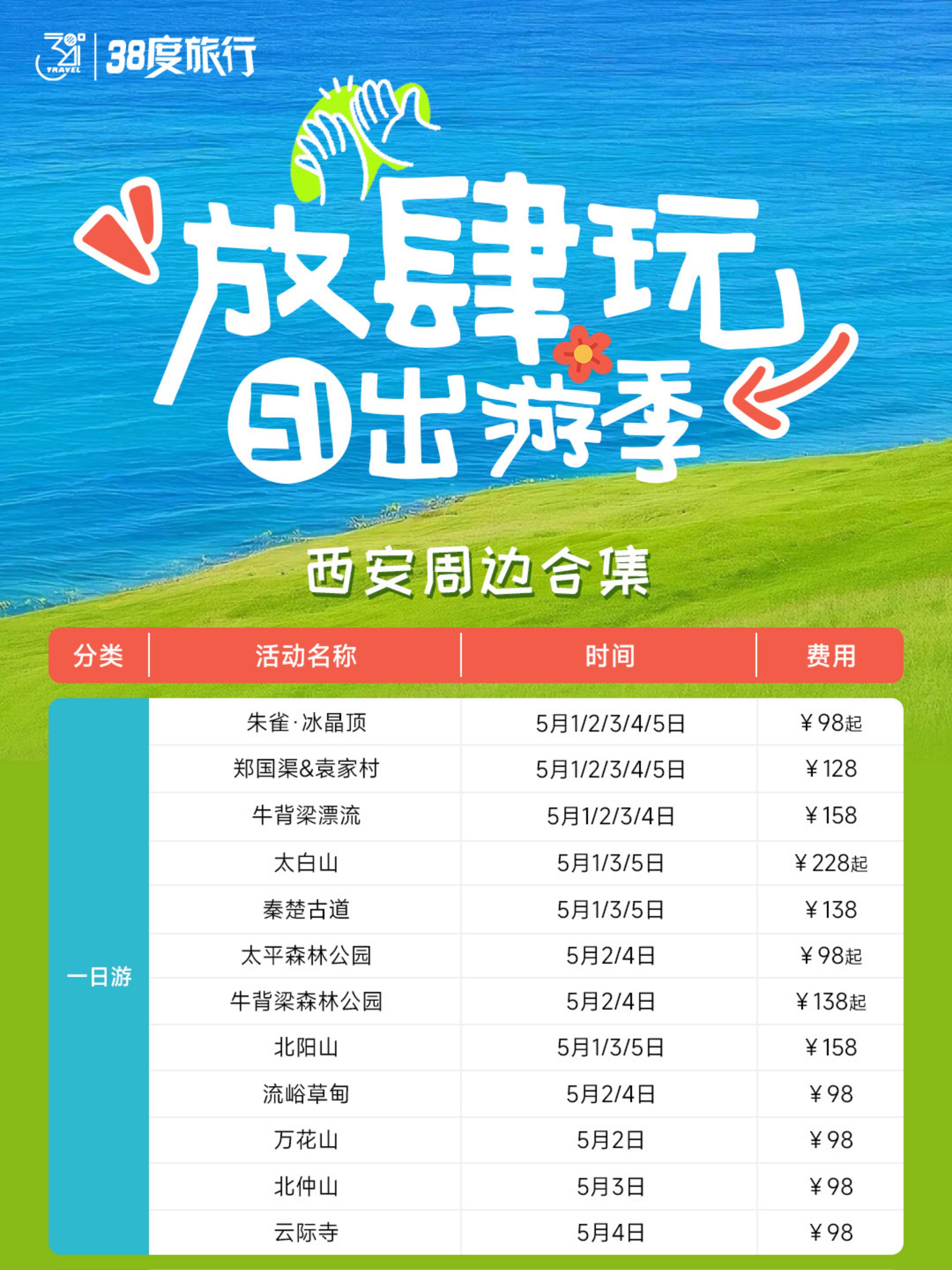 五一旅行|40条西安周边1~5日宝藏攻略。五一西安周边出游指南｜40条...
