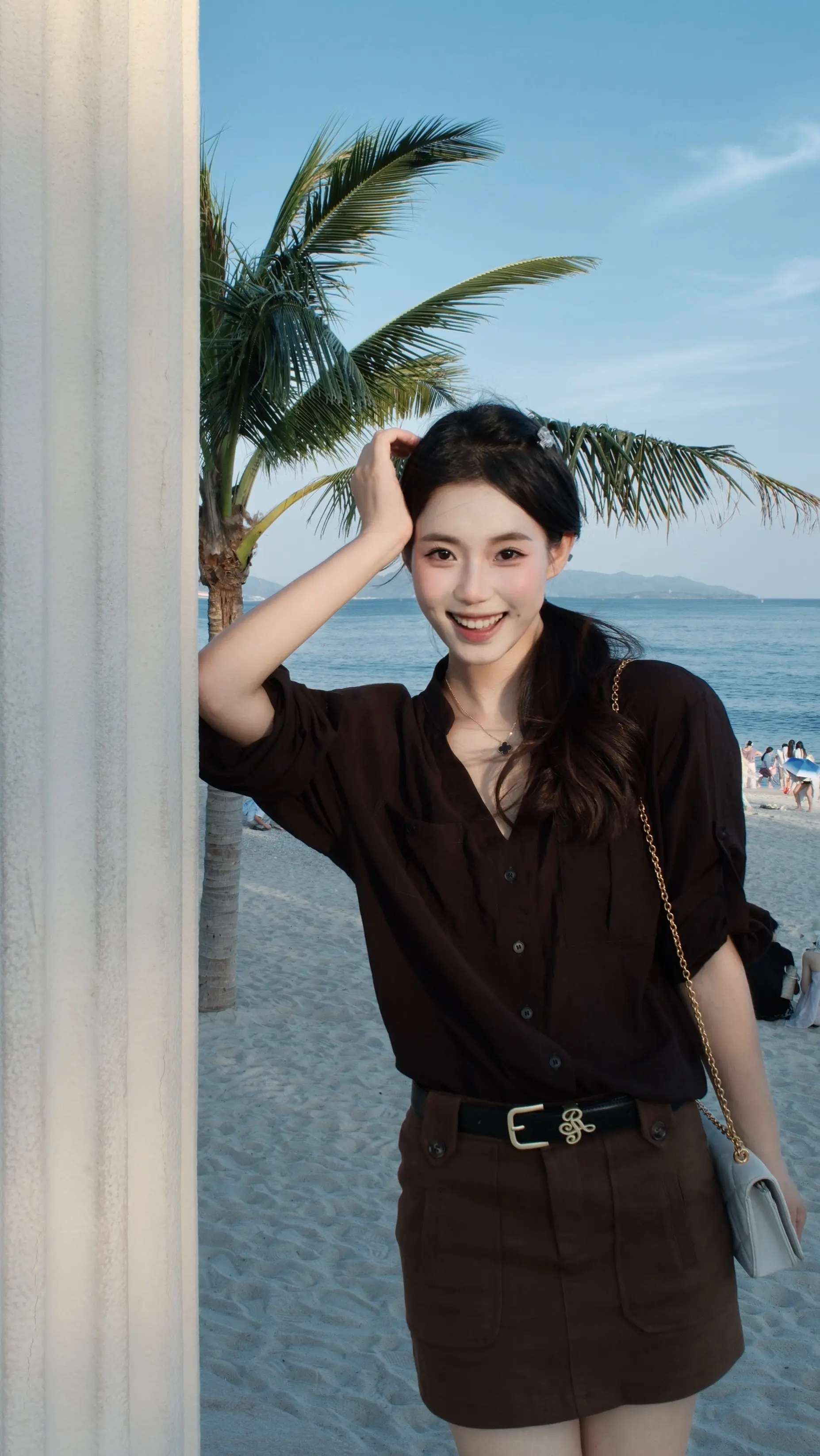 吹海边的风