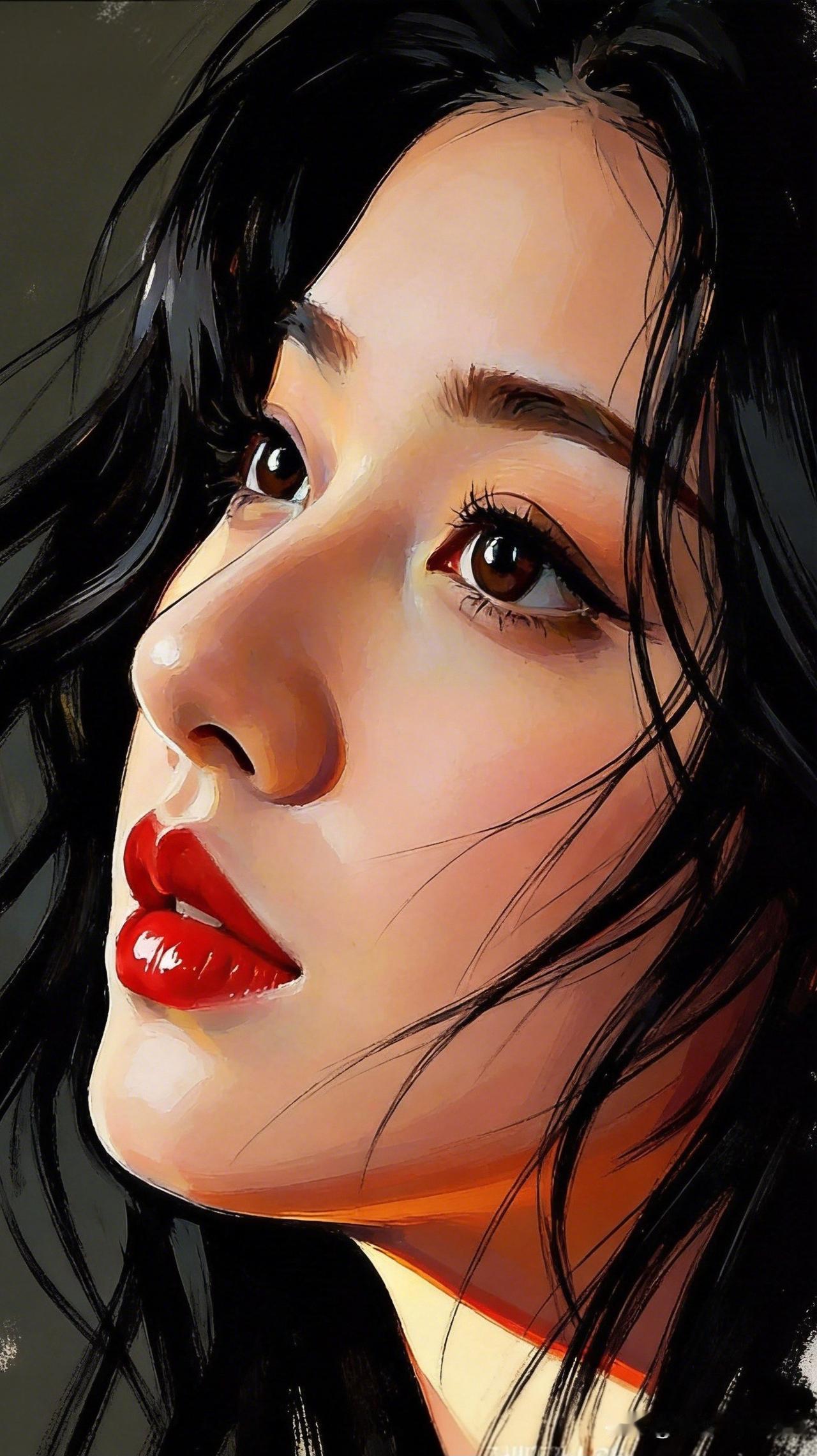 温柔眼神，红唇微启，如梦似幻的少女。美人照怎么拍才好看