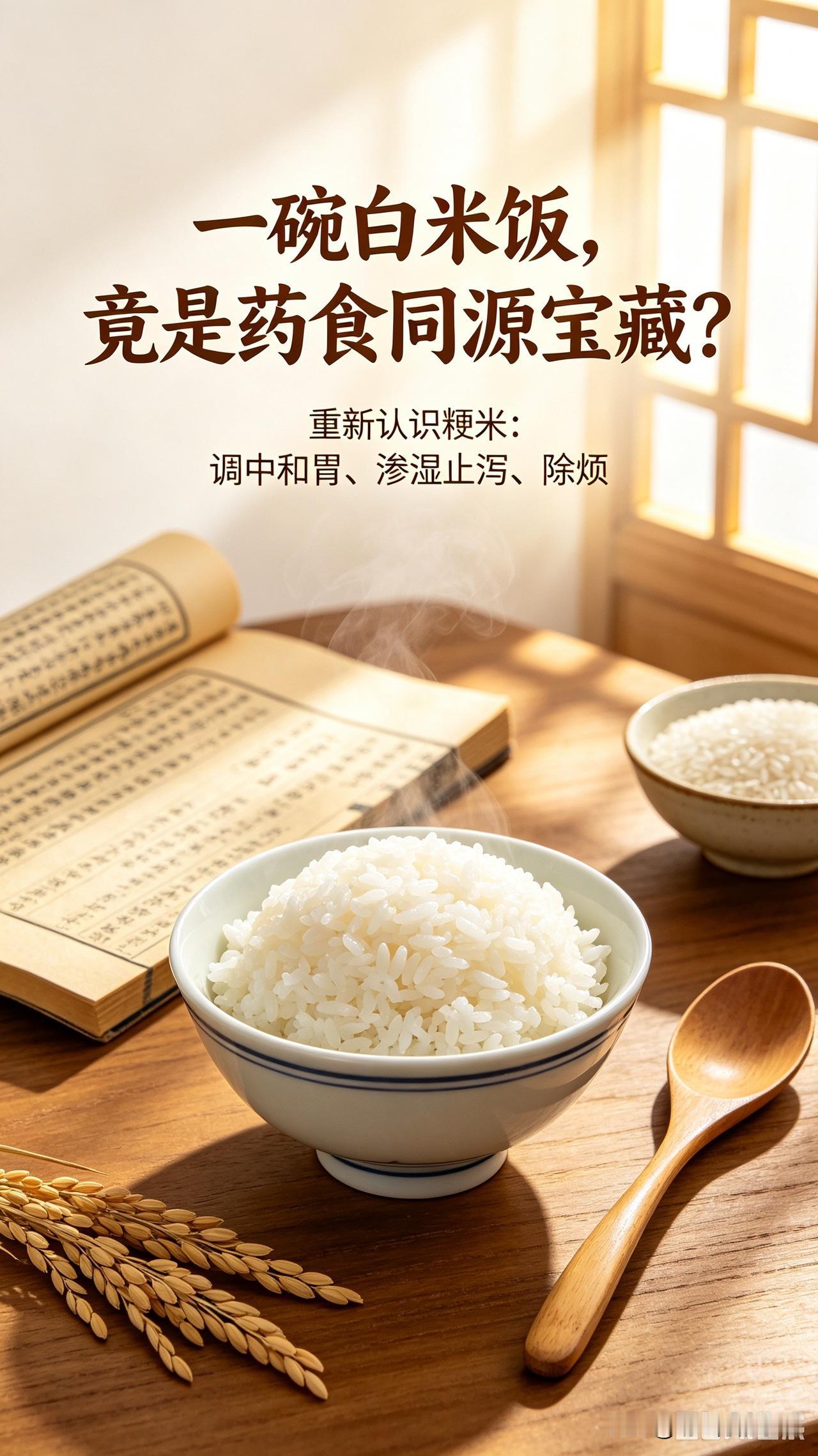 一碗白米饭，竟是“药食同源”的宝藏？

提到粳米，你脑海里浮现的，是不是餐桌上那