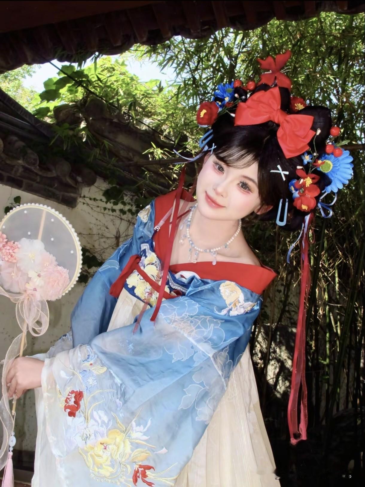 少女古风拍照 国风少女拍照