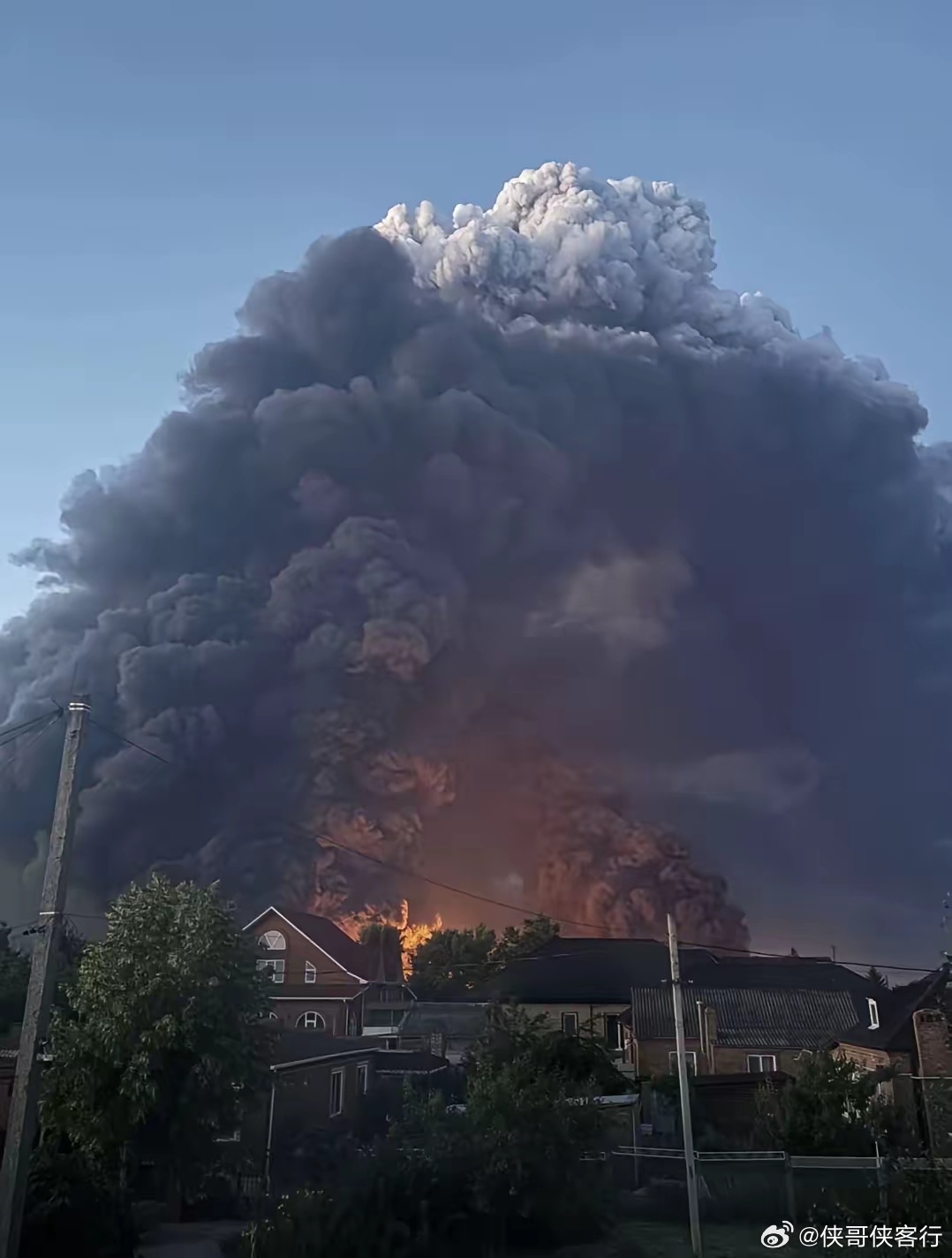 第一次看到这张图以为哪里火山爆发了。。。2026年6月28日夜间，乌克兰出动远程