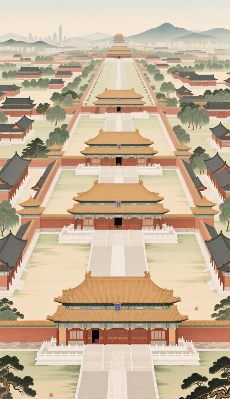 洪武改建南京明故宫，奠定五百年紫禁城规制
 
很多人以为北京故宫是明清皇宫鼻祖，