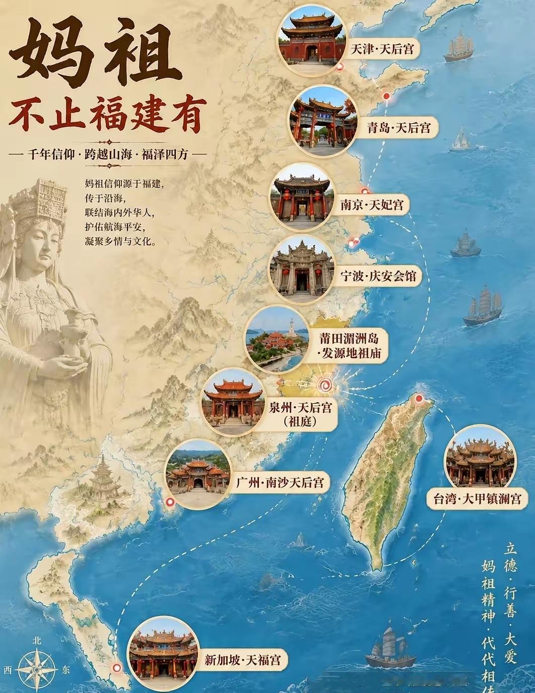 不止福建有妈祖，山海皆沐慈悲光🙏🙏🙏其信仰遍天下，万庙巡境山海