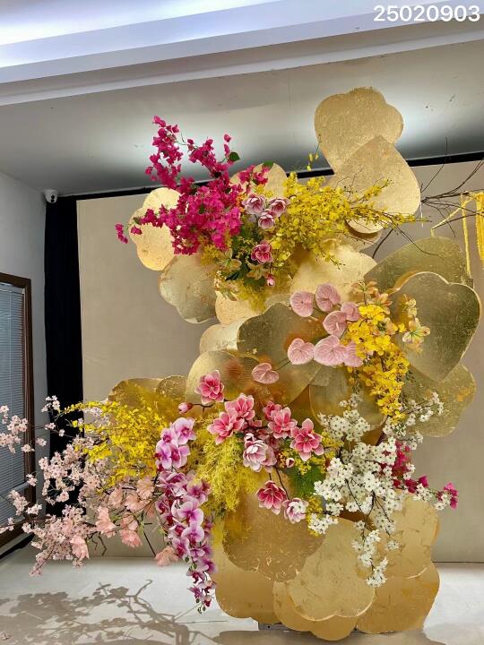 上新啦！✨高档轻奢大堂餐厅花艺布置摆件