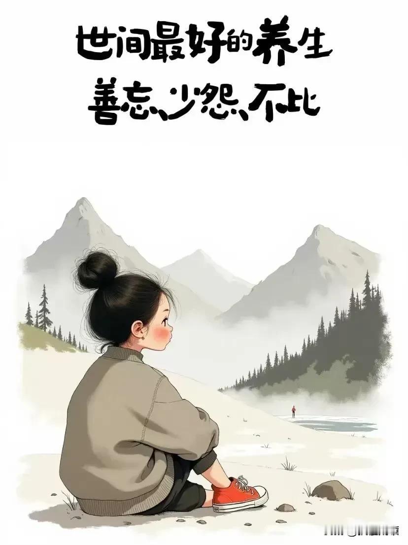 活着活着就明白了，跟任何人较劲，都
是在消耗自己，年龄带给我们的是通透，很
多事