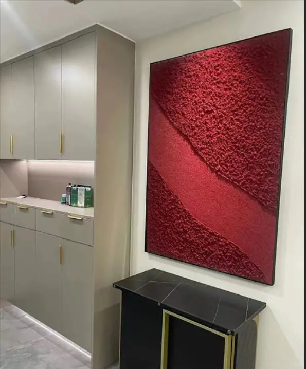 家挂《红红火火》装饰画、日子越过越红火