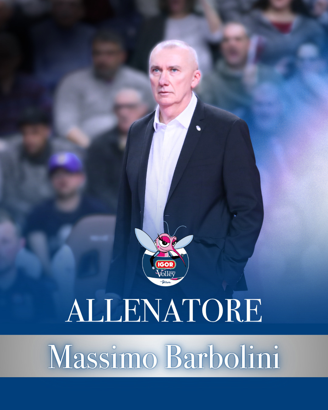 🔥官宣！意大利诺瓦拉女排确认，功勋主帅巴尔博里尼（Massimo Barbol