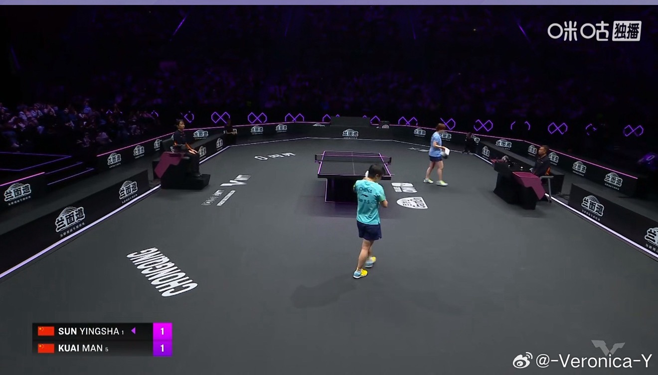 孙颖莎1-1蒯曼 