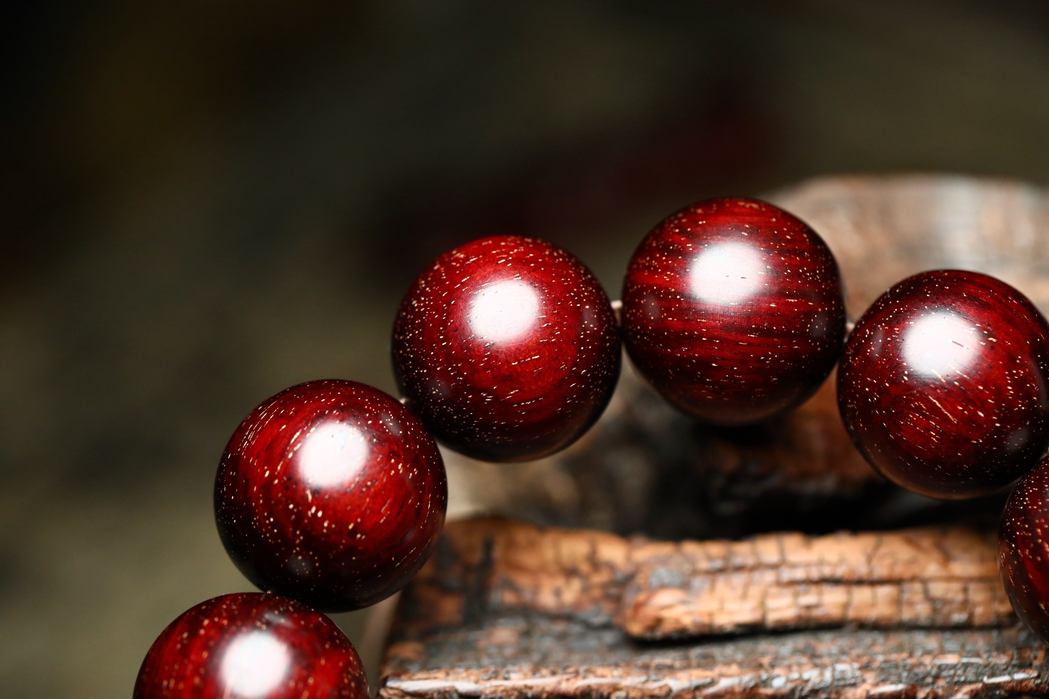 小叶紫檀 | 爆满金星2.0 手串 一物一拍 