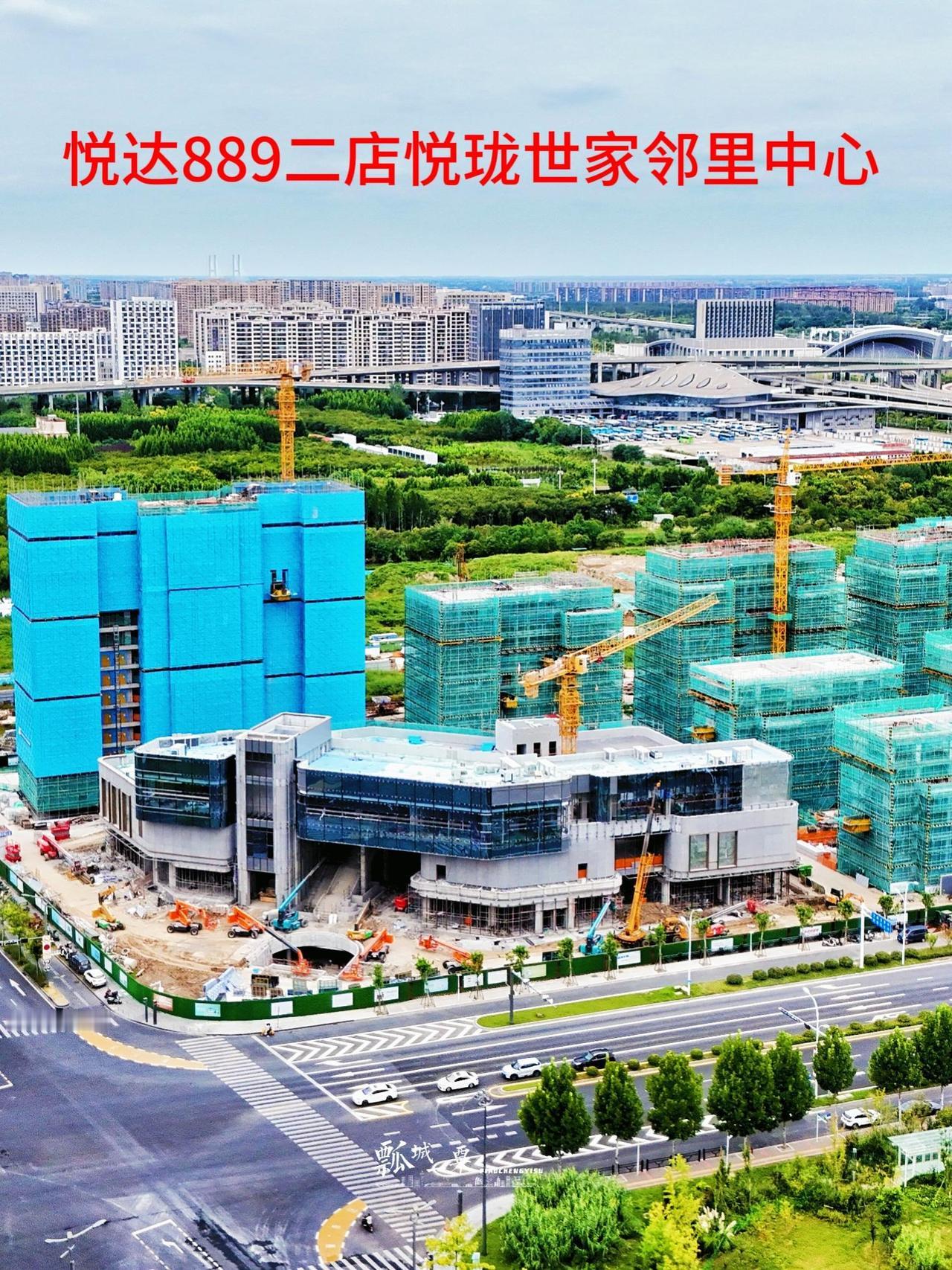 悦达889二店 悦珑世家邻里中心全速建设中 建面约8700m²邻里中心 恒温泳池