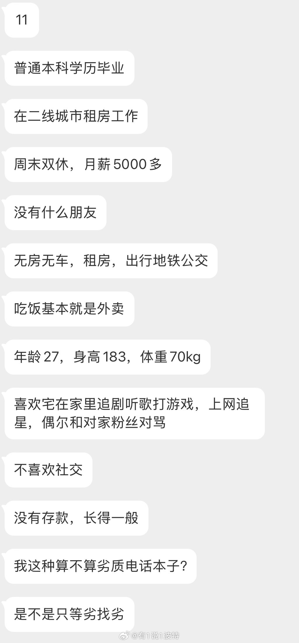 情感树洞 我这种算不算劣质？？？ 