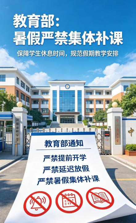 《暑假补课禁令年年发，为啥年年还有人顶风作案？》

暑假还没正式开始，有些学校的