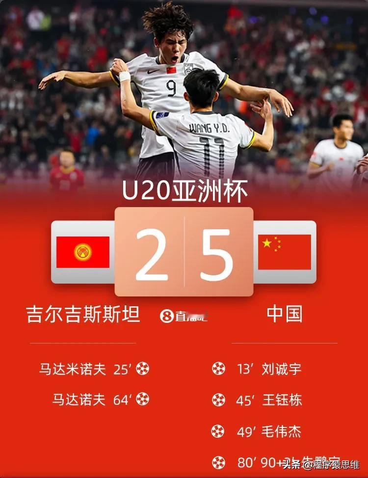 酣畅淋漓！U20亚洲杯小组赛，国足客场5-2痛揍吉尔吉斯斯坦！为什么要痛揍一个菜