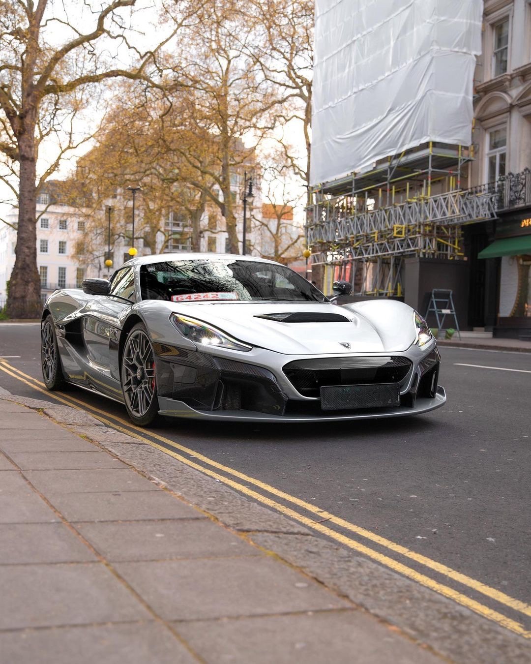 Rimac Nevera停在Mayfair~#Rimac Nevera##豪车超