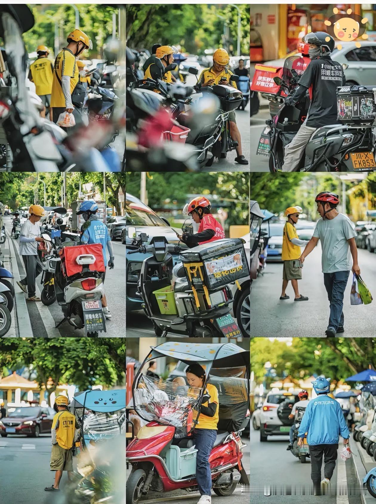 不知道大家有没有发现？
2025年外卖员越来越多了！

小区楼下、深夜街头，骑手