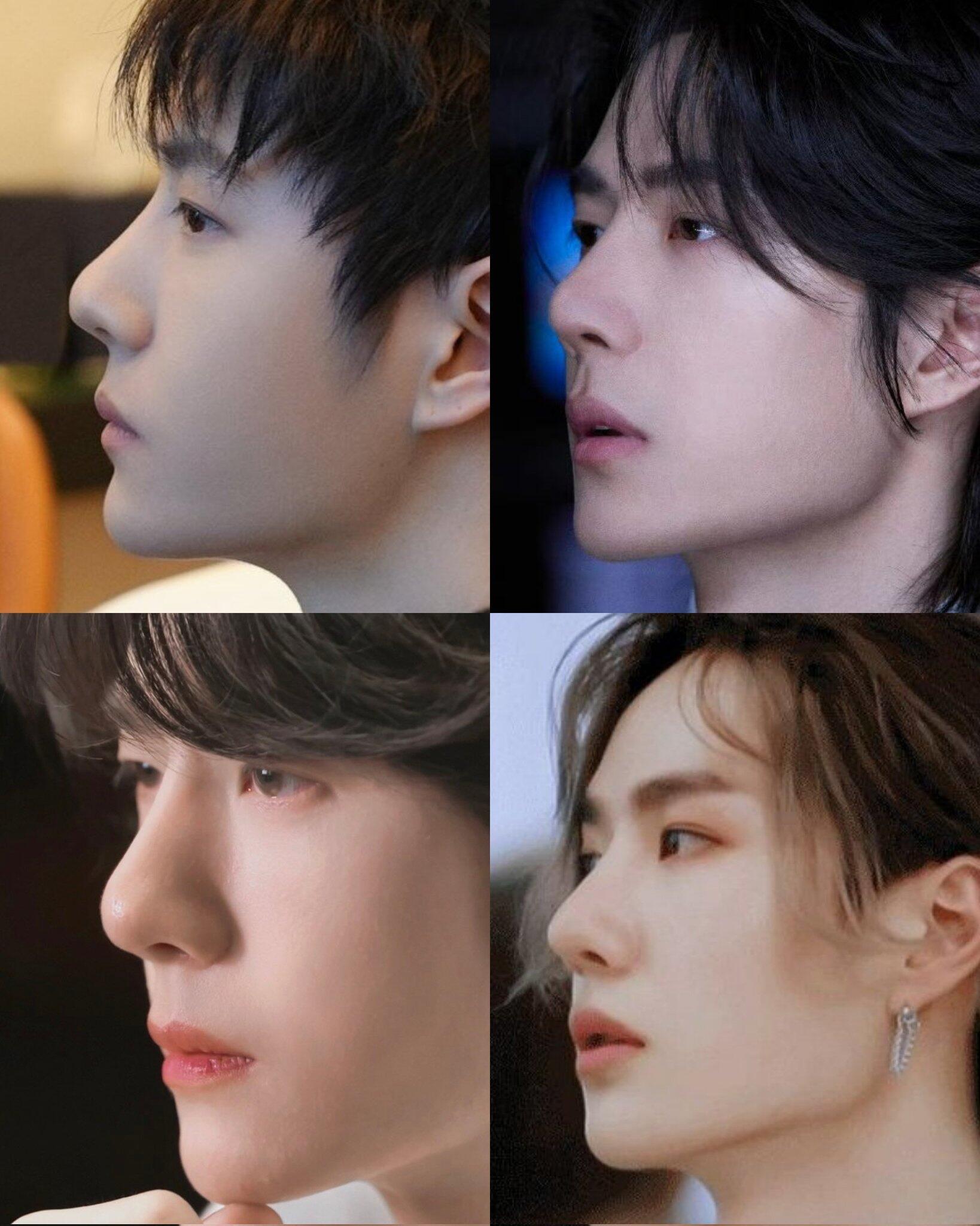 王一博王一博 bjd建模一样的完美侧脸