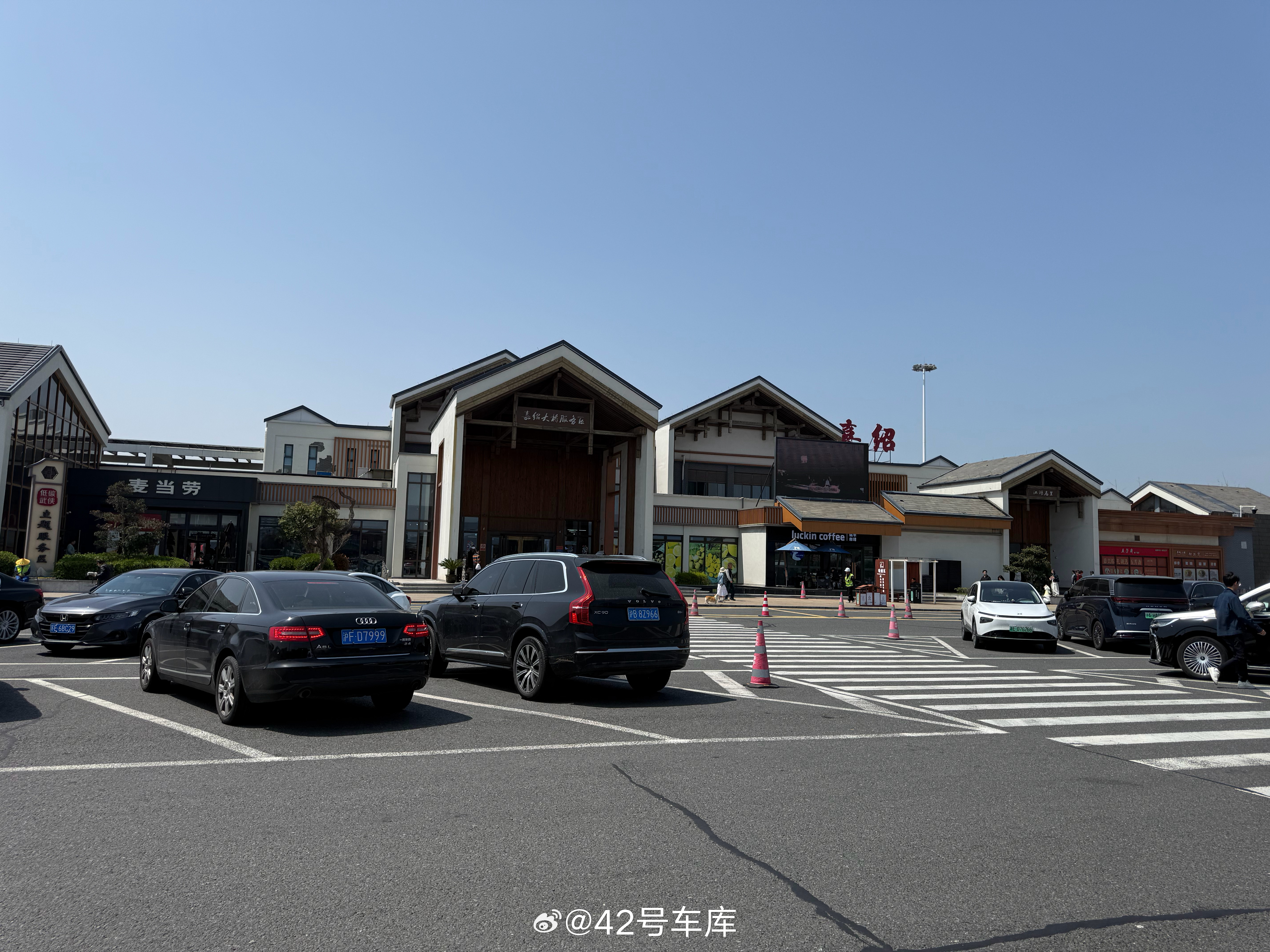 春天到了，江浙沪周边游人开始多了起来，服务区见到不少年轻情侣带着条狗出来玩。突然