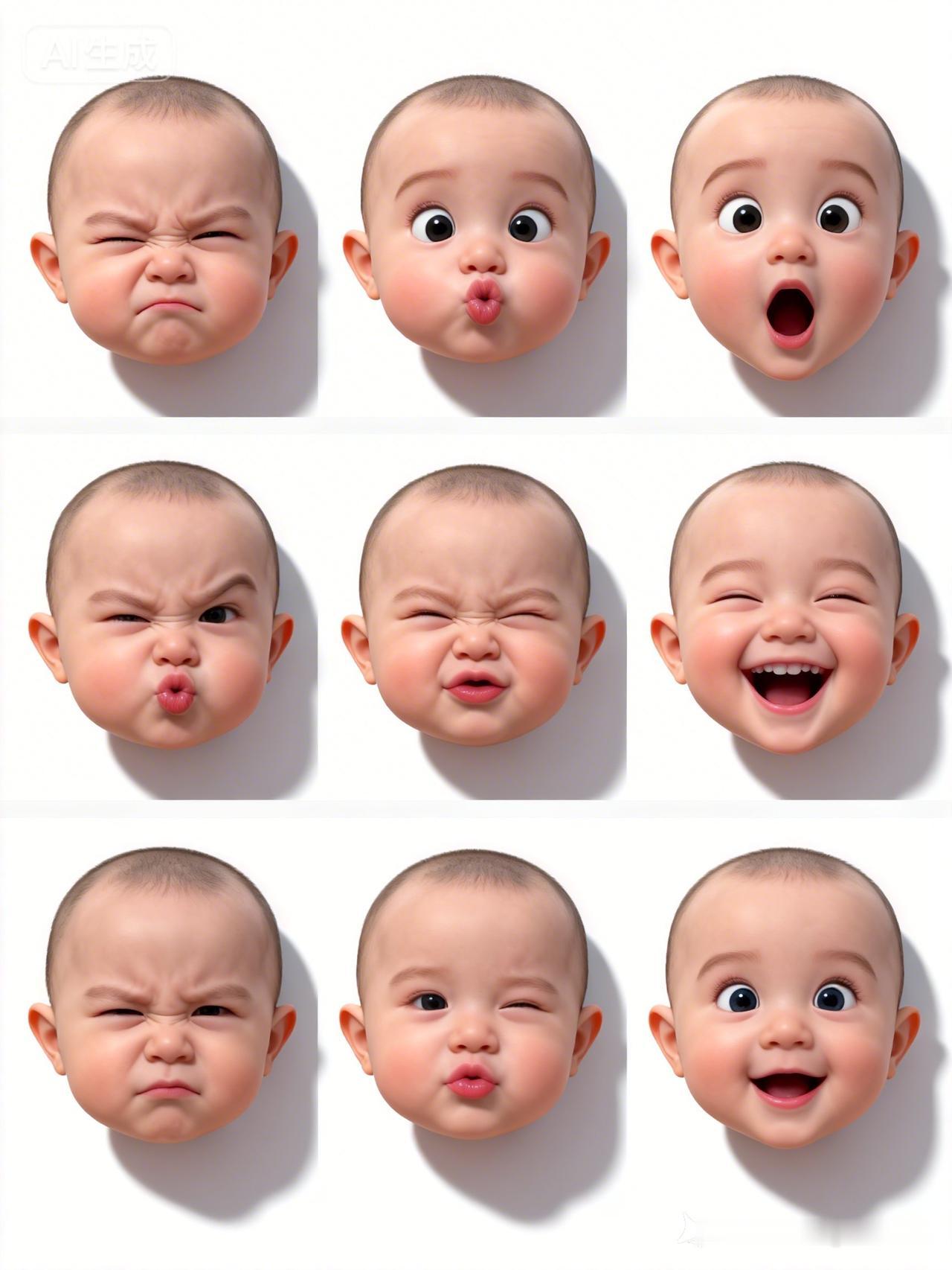 萌娃表情包大合集，笑哭萌翻天！😂👶🏻👧🏻