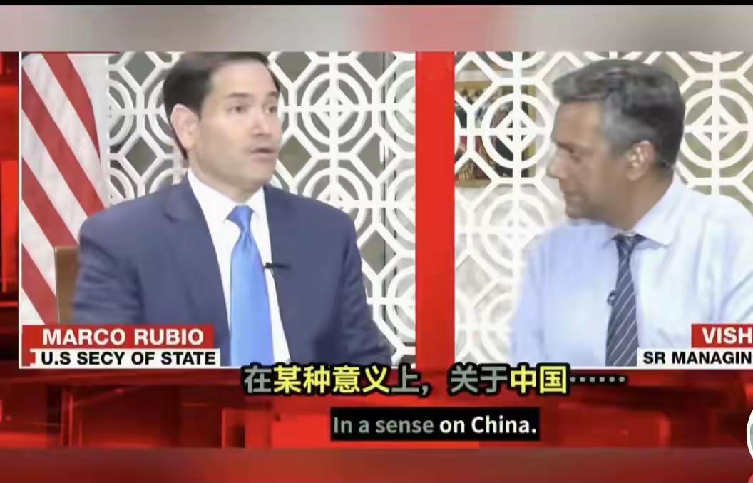 卢比奥在印度接受媒体专访时，印度记者想找事，想把问题扯到中国身上来，然后抹黑中国