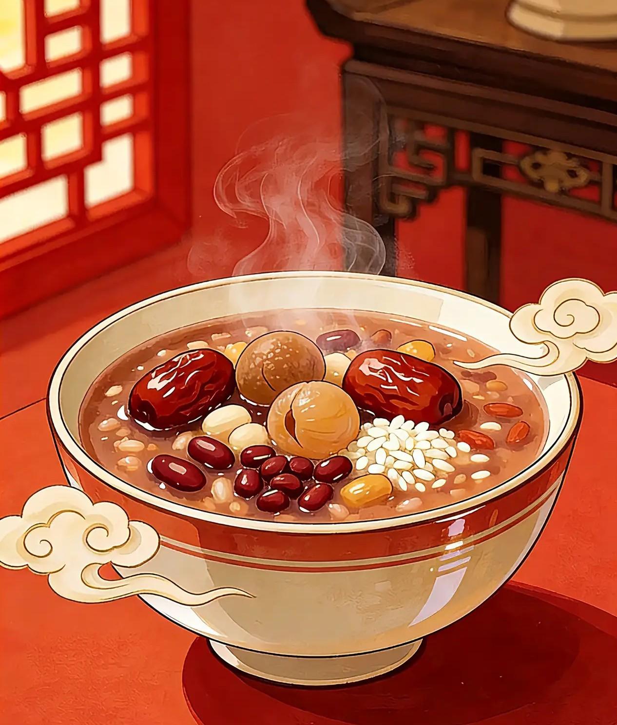 明天就是腊八节了，早上一定要喝腊八粥，一定要早上喝，一定要中午12点前喝
这是传