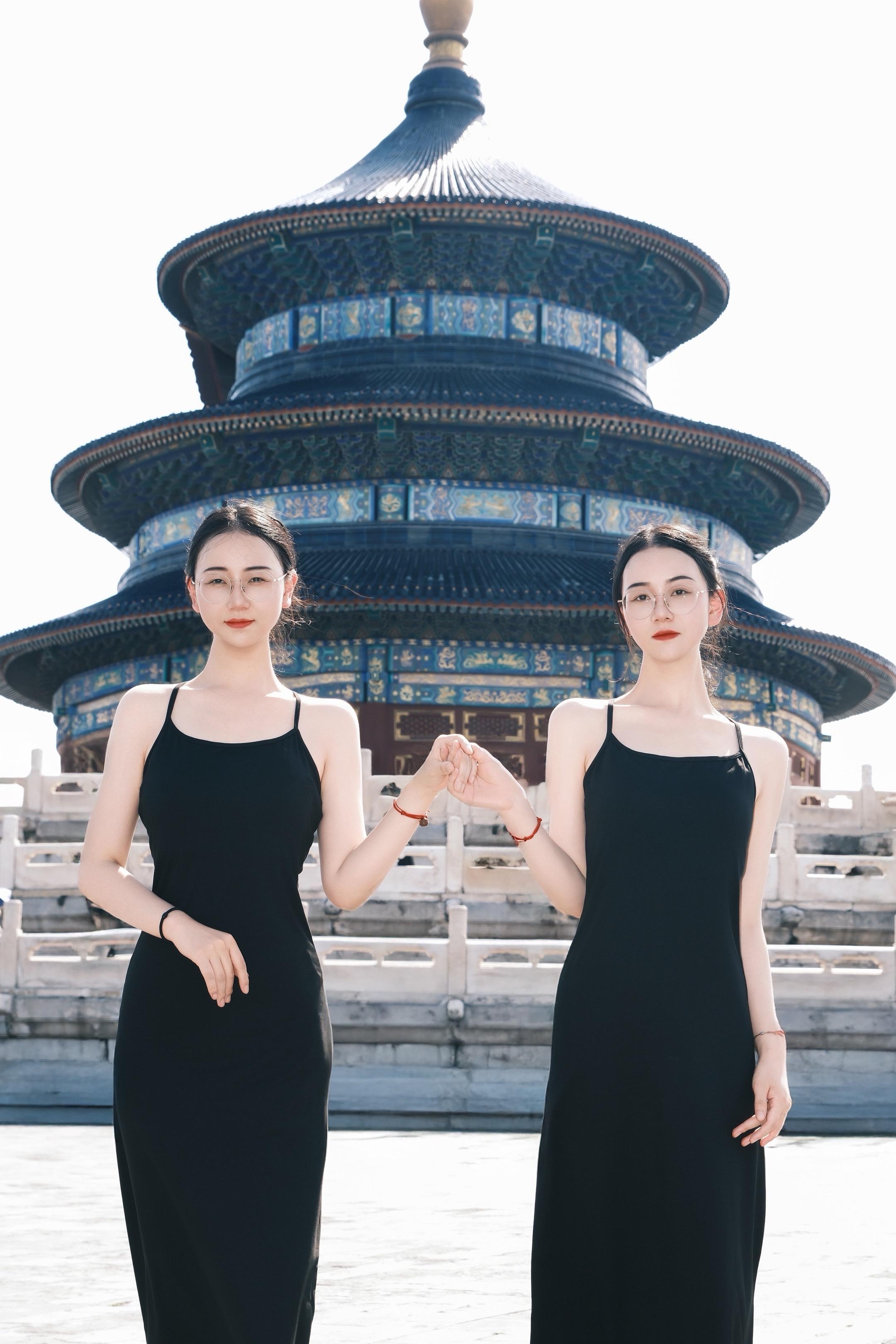 天坛拍照。北京