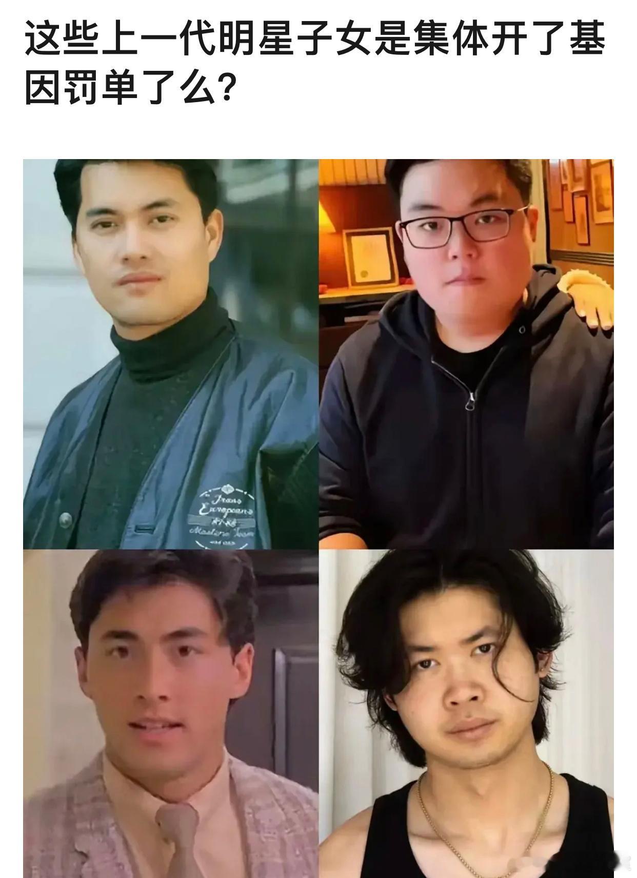 明星的美貌基因，也是一门学问。最近被网友热议明星子女是不是集体被开了罚单提及的有