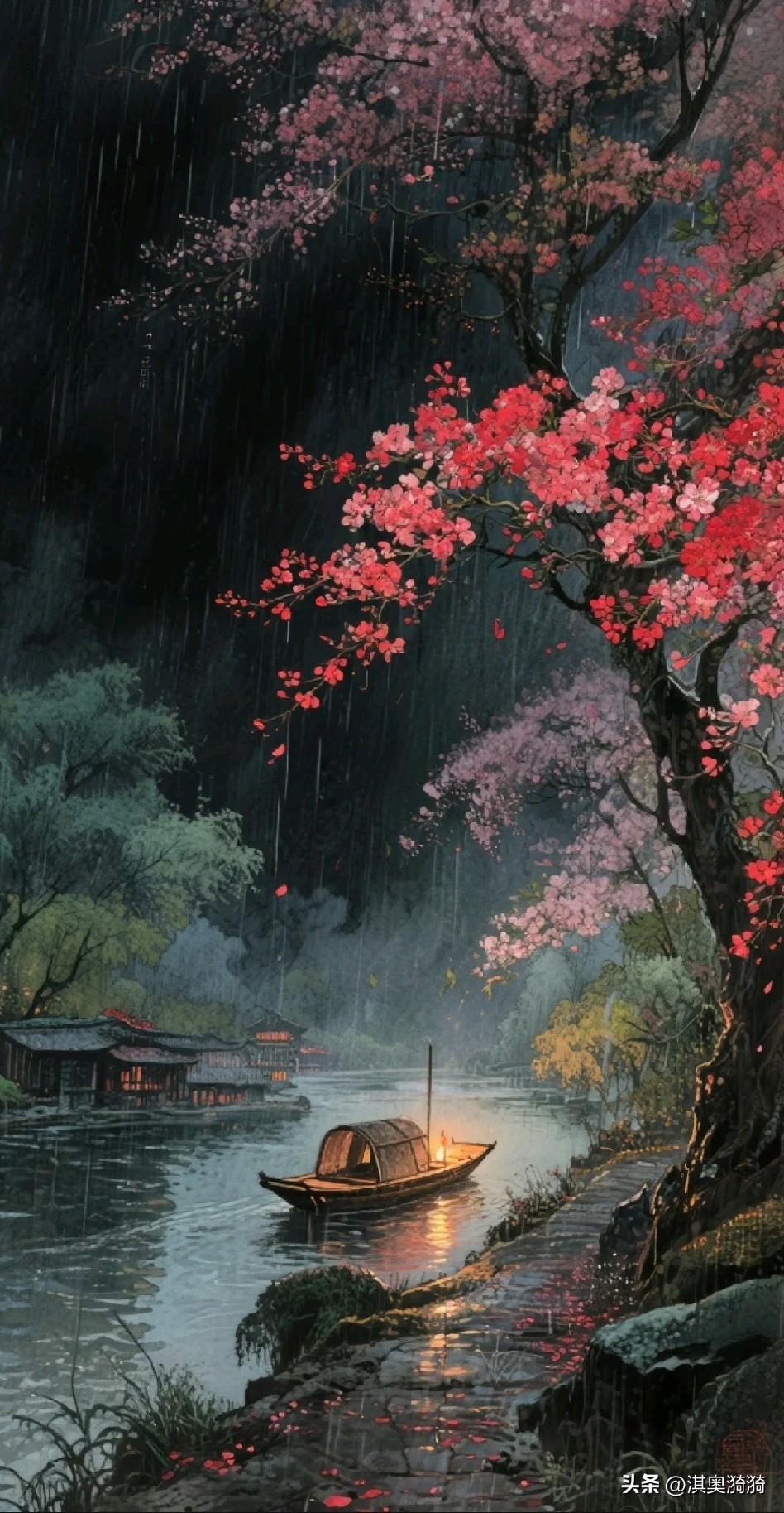 《舟行天地间，心泊安然处》

江流天地外，一苇任西东。
启航当果敢，收帆自从容。