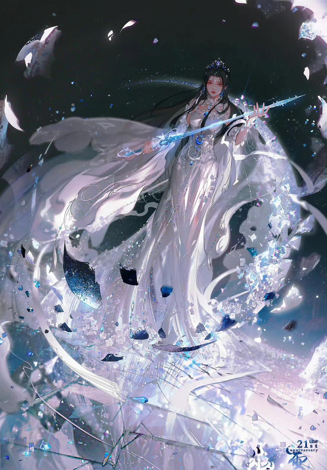 #527陆雪琪生日快乐# ❄️幽雪破月。  不负道义不负心，是为诛仙陆雪琪。 身