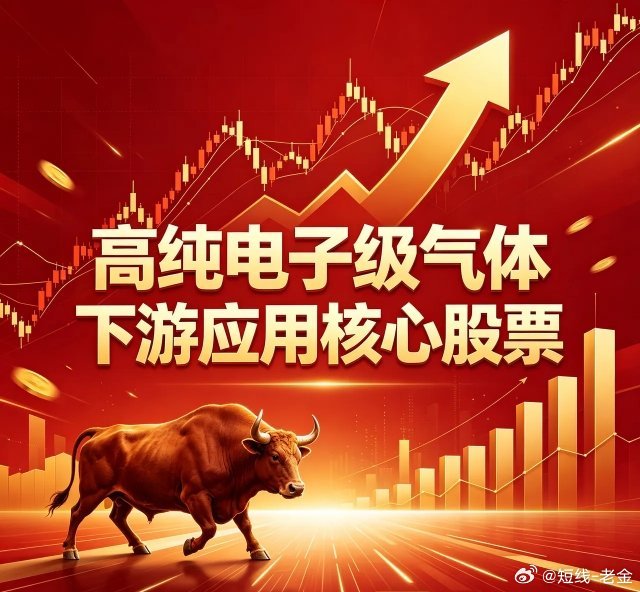 高纯电子级气体下游应用核心股票1、中船特气（688146）股价：收盘价389.9