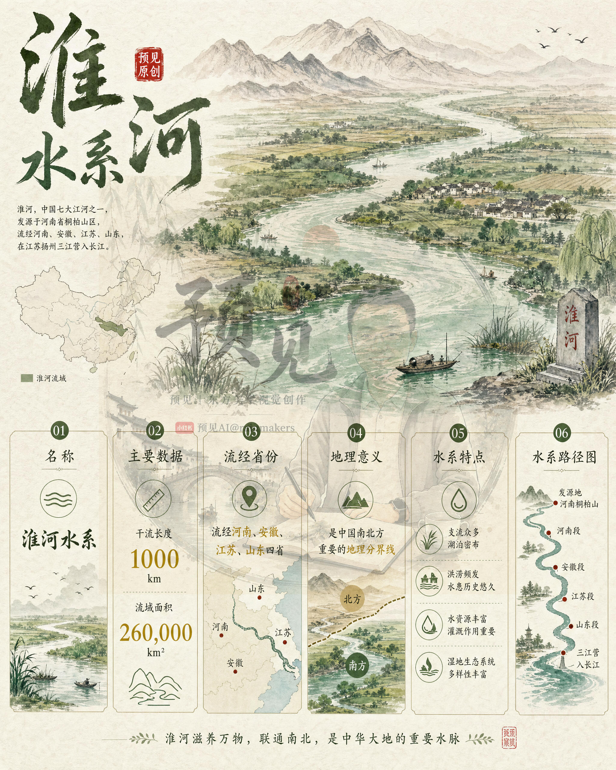 一文看懂中国七大水系，滋养华夏的江河脉络。从北到南排列热搜ai创作激励大赛