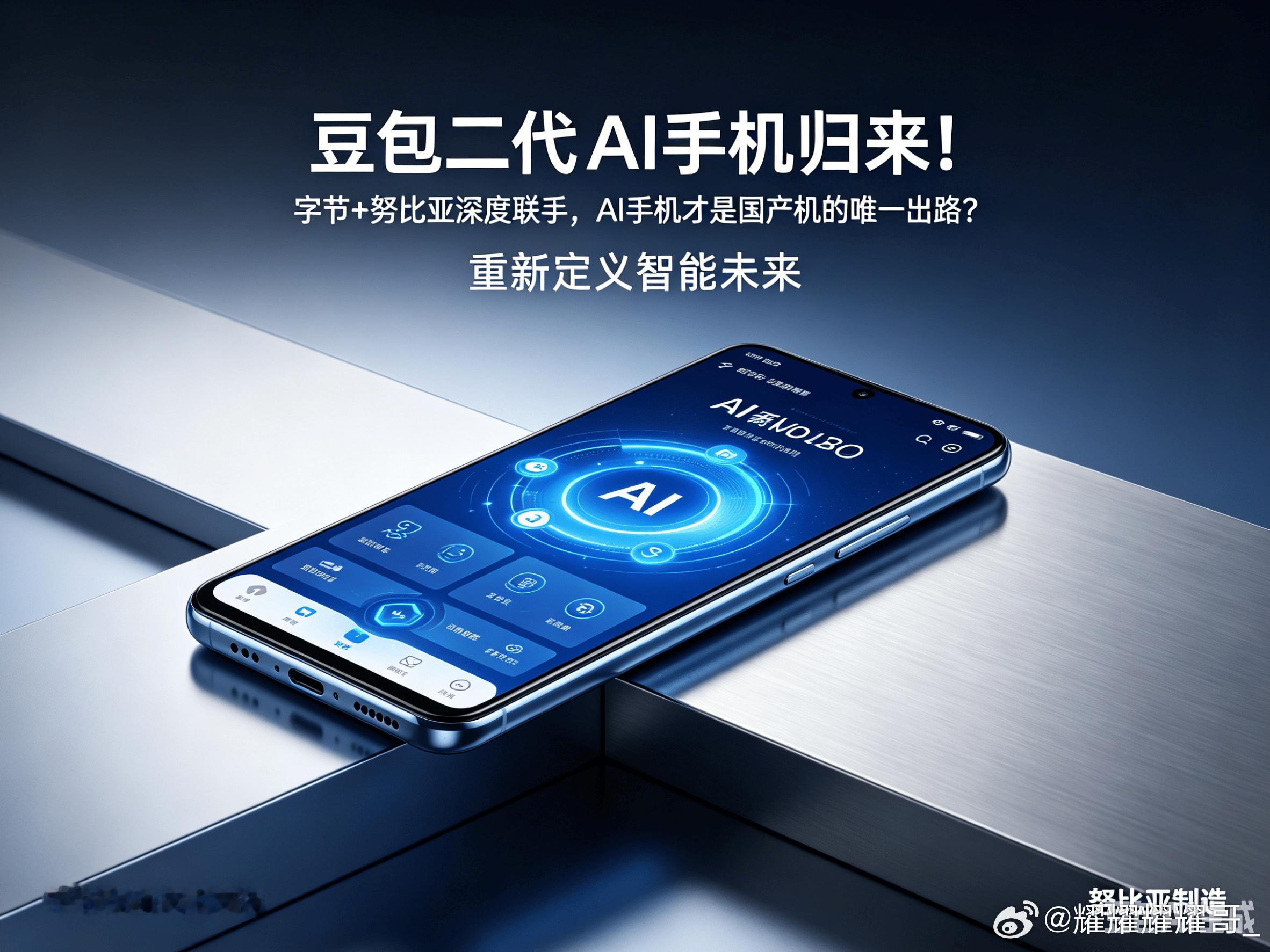 小米汽车新系列消息称字节跳动联手中兴努比亚打造的豆包二代AI手机即将亮相，供应链