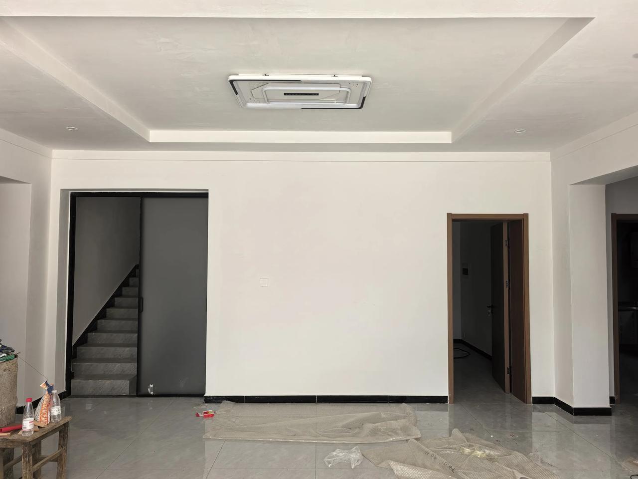 晒图笔记大赛客厅进来看到的这面墙，挂个什么画好呢。问AI说可以摆个长桌上面摆个绿